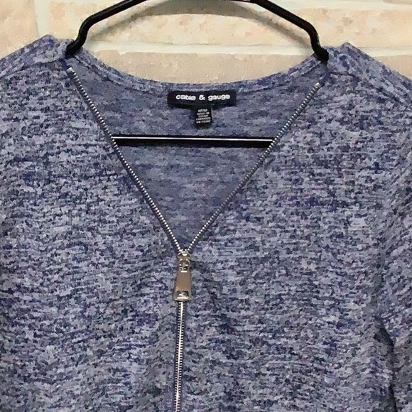 Cable & Gauge - Sz M - Blue Gray soft flowy a-cut long sleeve shirt/ Sweater - Picture 2 of 4